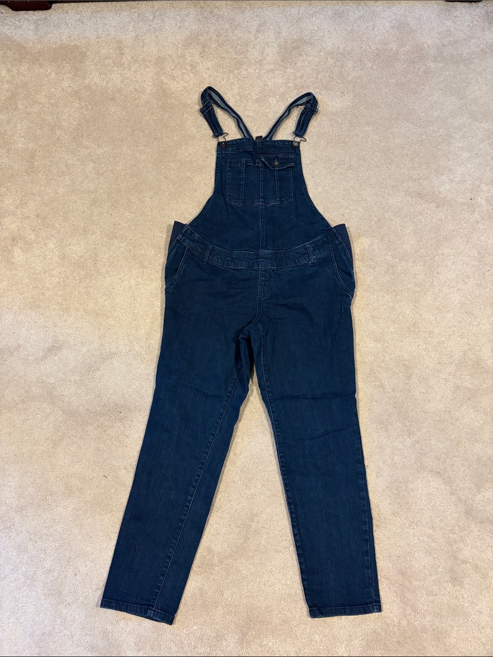 Indigo Blue maternity overalls dark blue